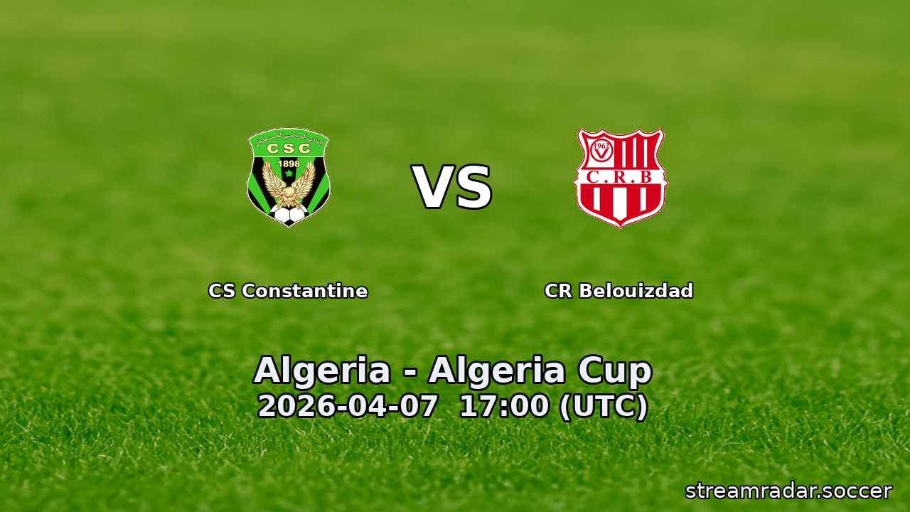 CS Constantine vs CR Belouizdad