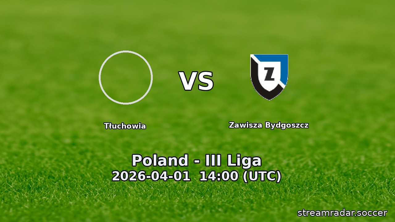 Tłuchowia vs Zawisza Bydgoszcz