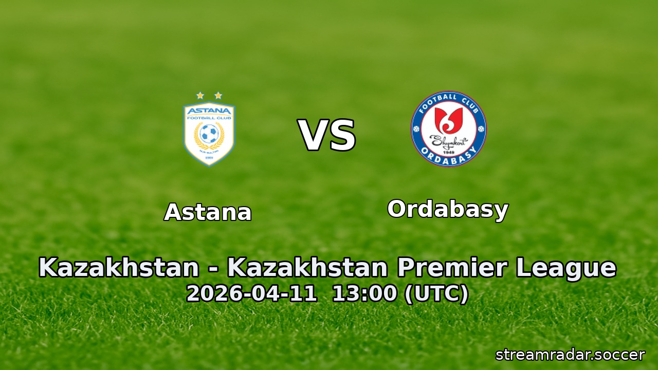 Astana vs Ordabasy