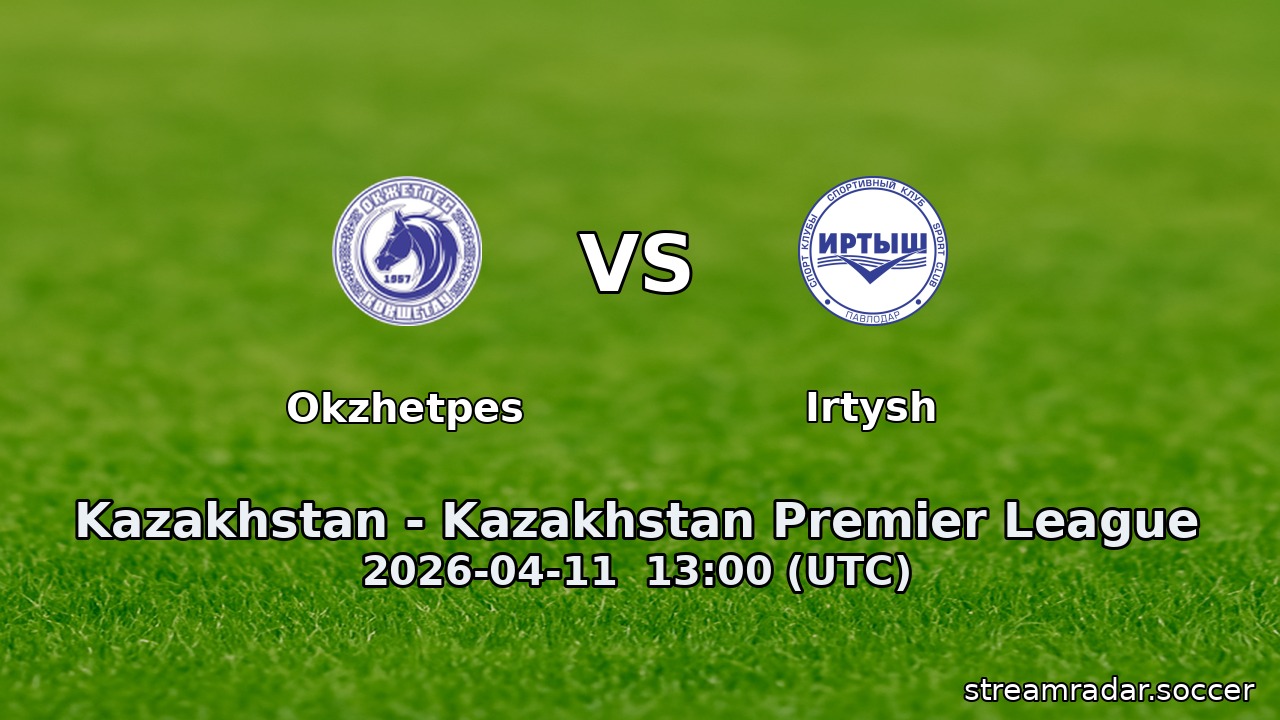 Okzhetpes vs Irtysh