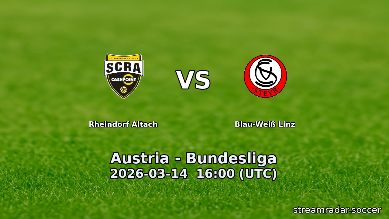 Rheindorf Altach vs Blau-Weiß Linz