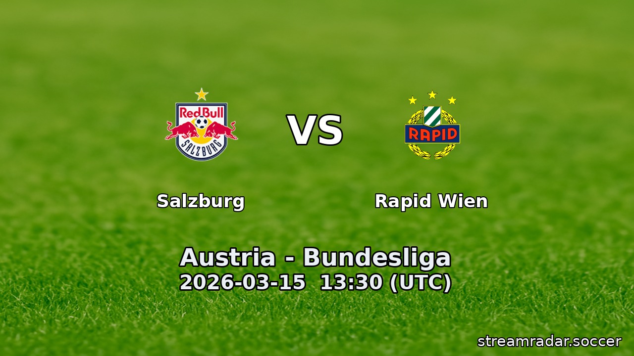 Salzburg vs Rapid Wien