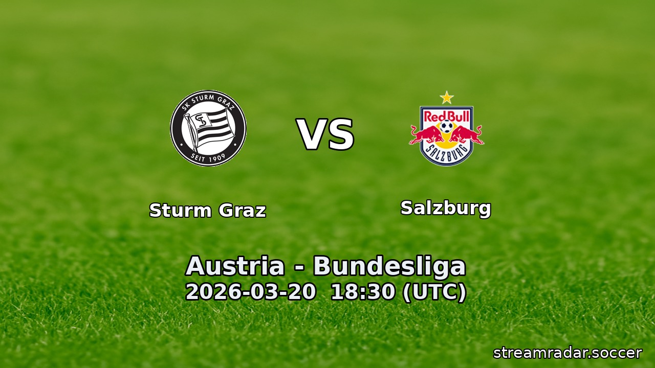 Sturm Graz vs Salzburg