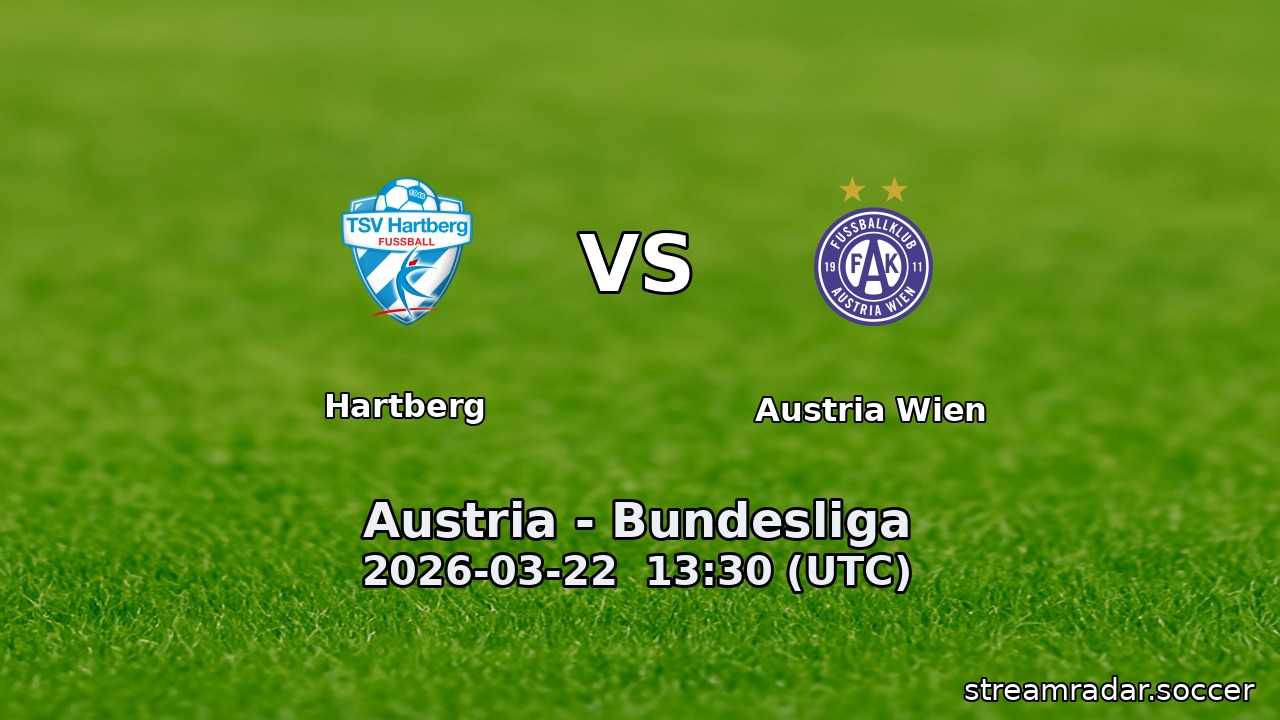Hartberg vs Austria Wien