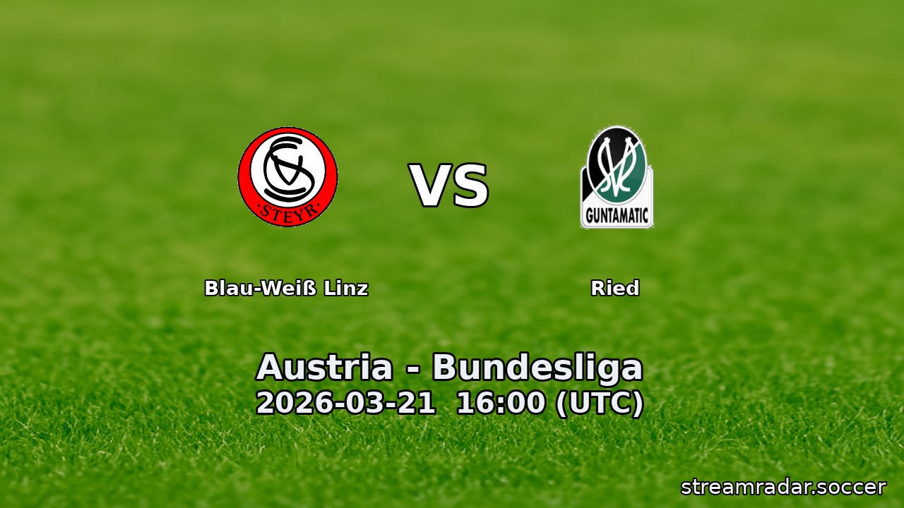 Blau-Weiß Linz vs Ried
