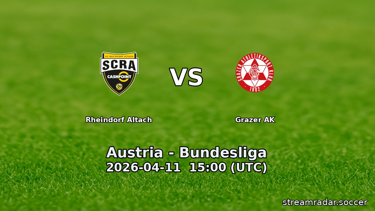 Rheindorf Altach vs Grazer AK