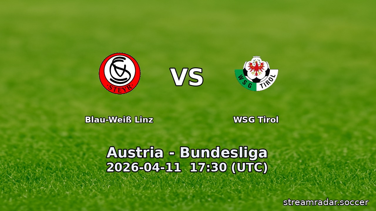 Blau-Weiß Linz vs WSG Tirol