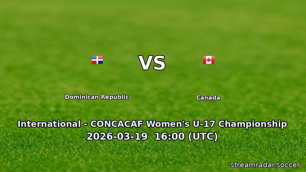 Dominican Republic vs Canada