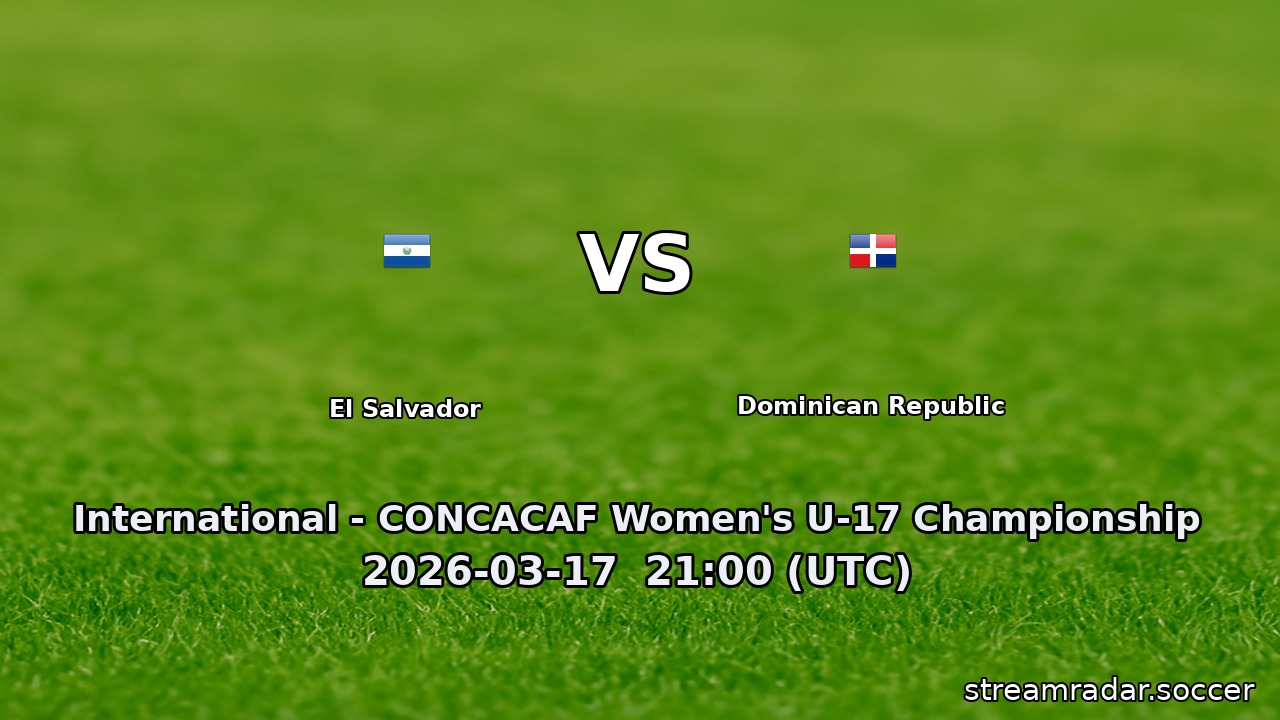 El Salvador vs Dominican Republic