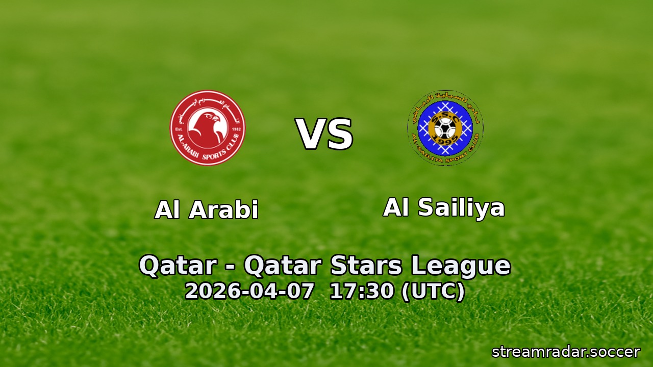 Al Arabi vs Al Sailiya