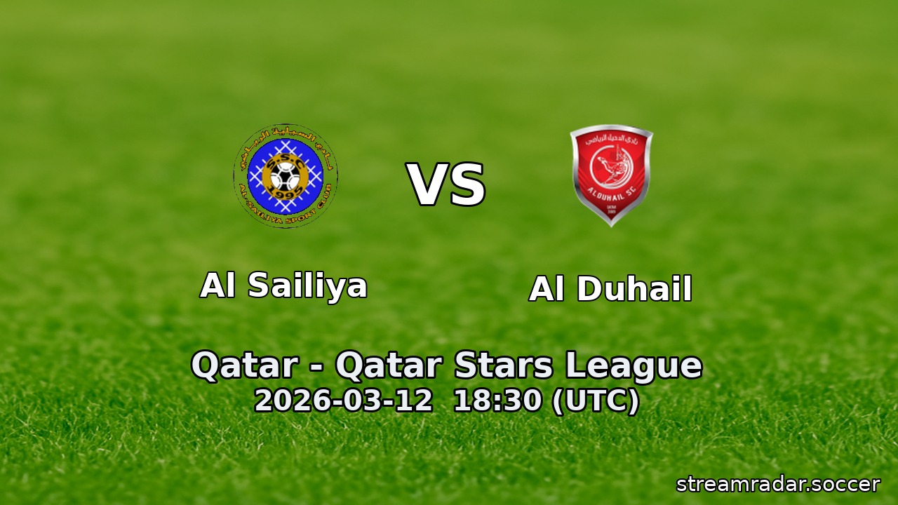 Al Sailiya vs Al Duhail