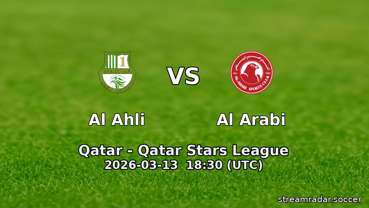 Al Ahli vs Al Arabi
