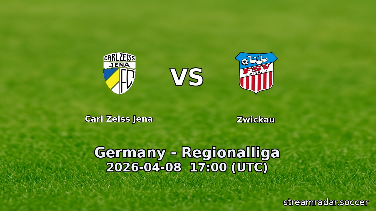 Carl Zeiss Jena vs Zwickau