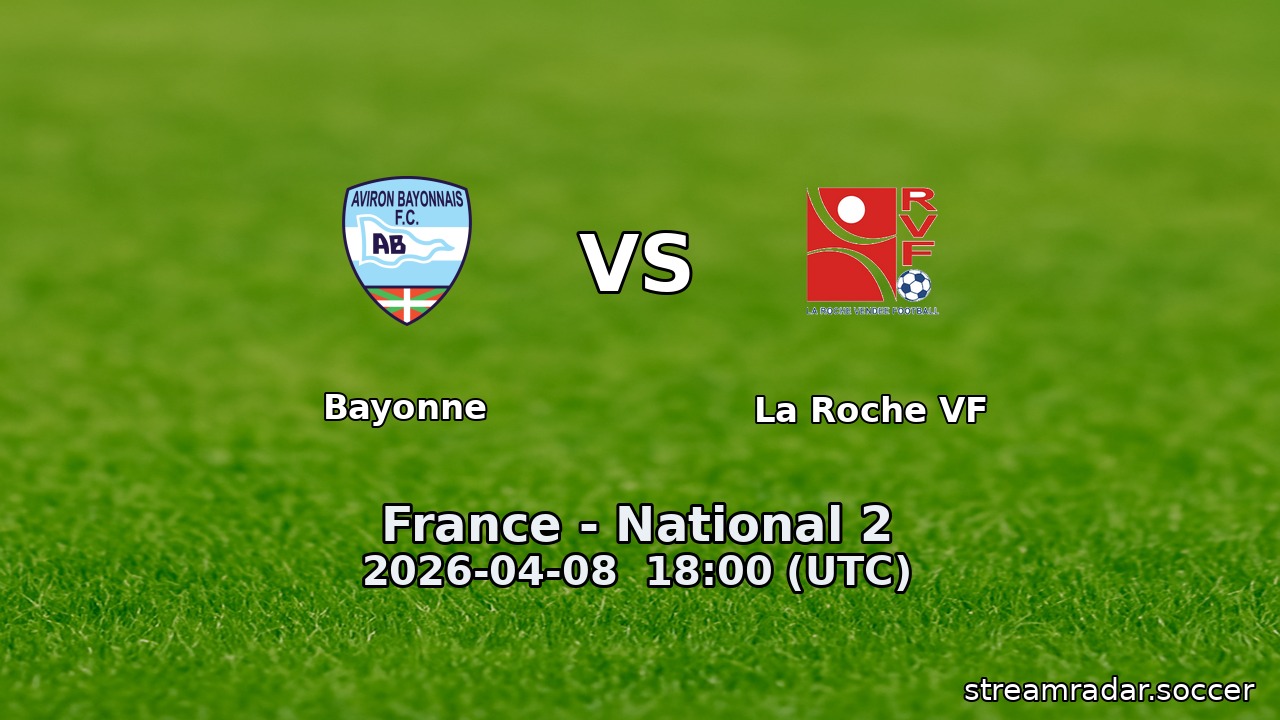 Bayonne vs La Roche VF