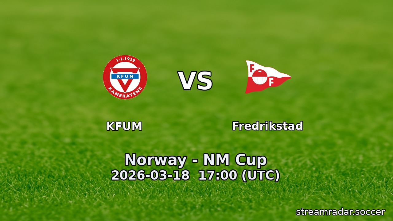 KFUM vs Fredrikstad