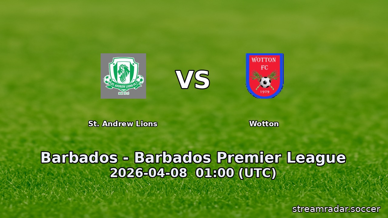St. Andrew Lions vs Wotton