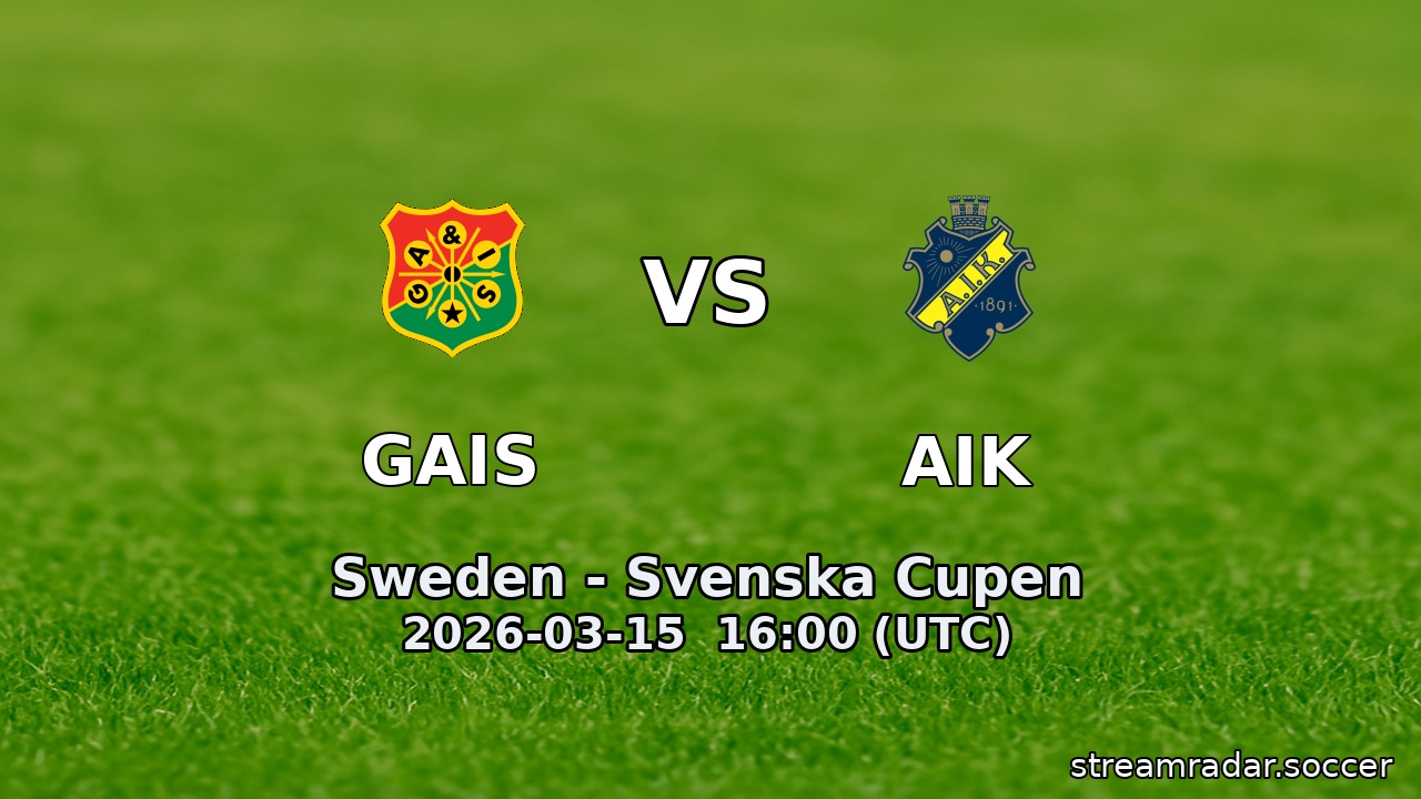 GAIS vs AIK