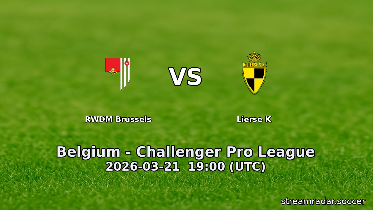 RWDM Brussels vs Lierse K