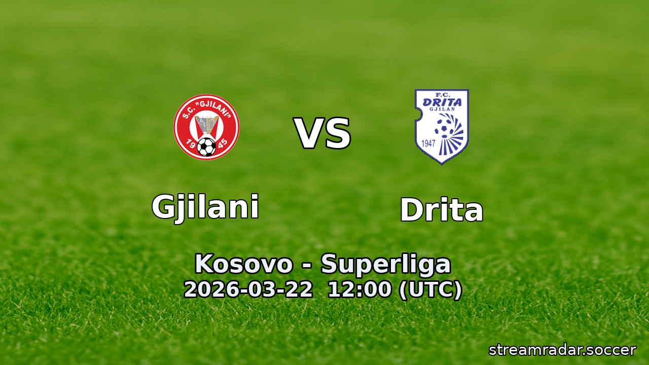 Gjilani vs Drita