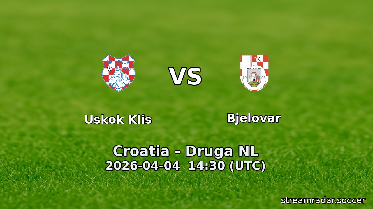 Uskok Klis vs Bjelovar