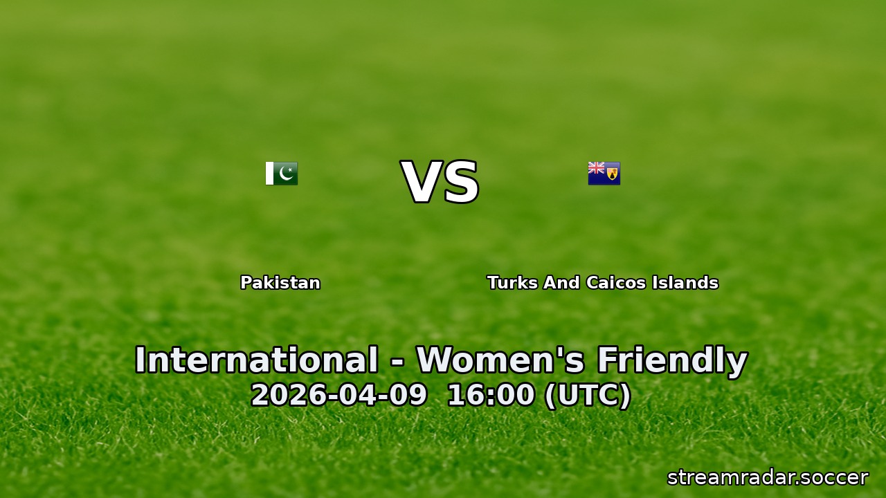 Pakistan vs Turks And Caicos Islands