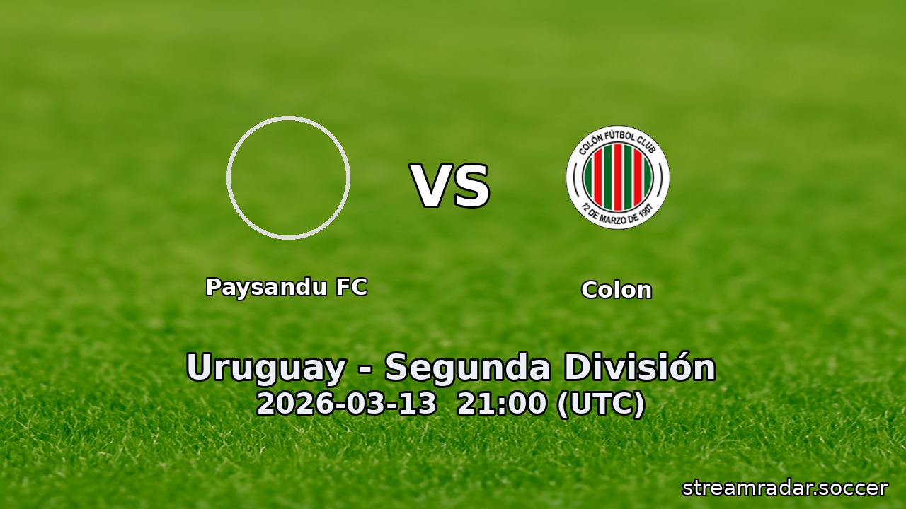 Paysandu FC vs Colon