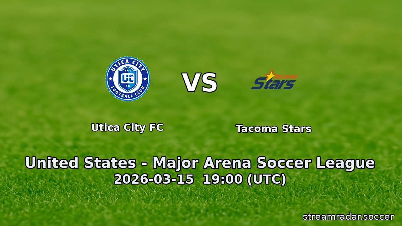 Utica City FC vs Tacoma Stars