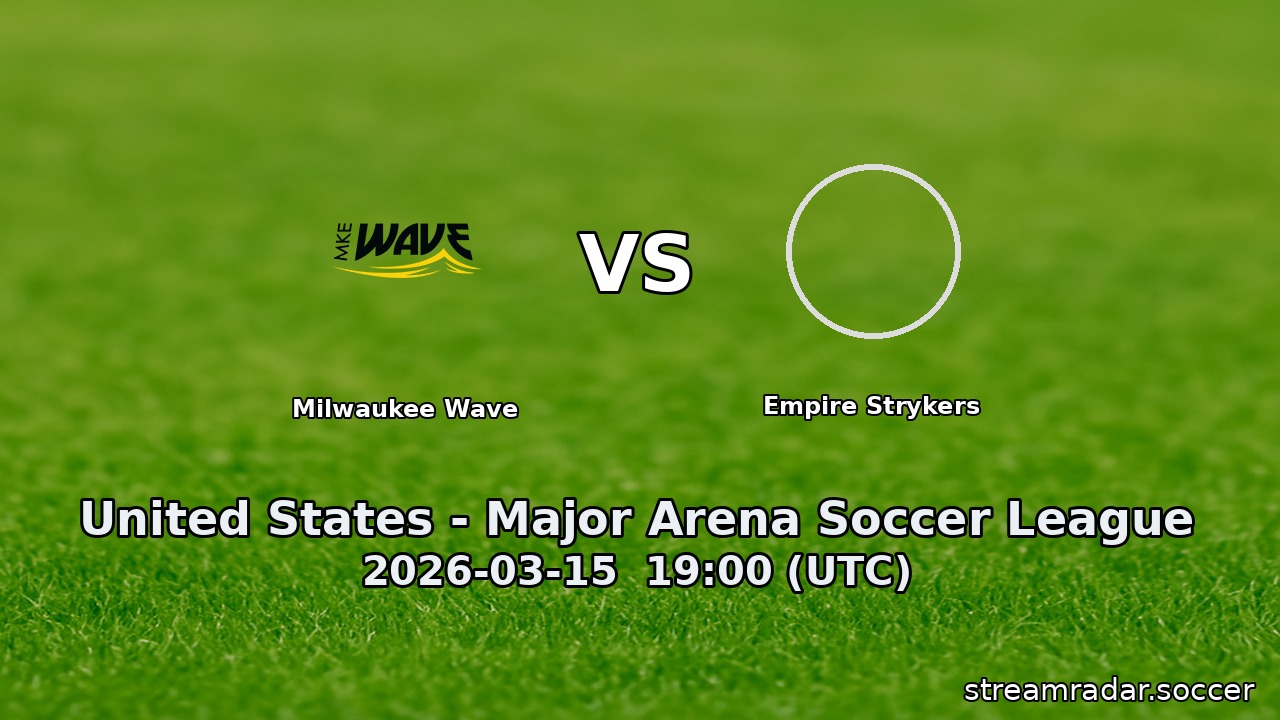 Milwaukee Wave vs Empire Strykers