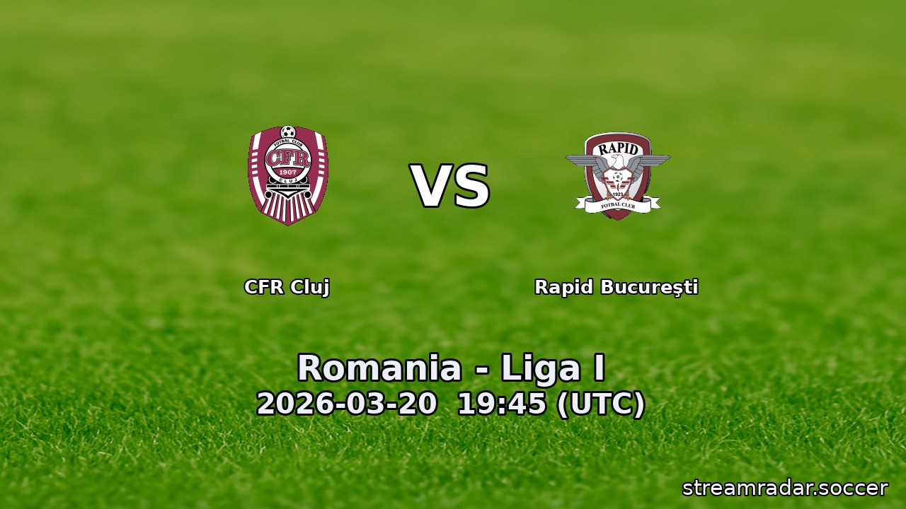 CFR Cluj vs Rapid Bucureşti