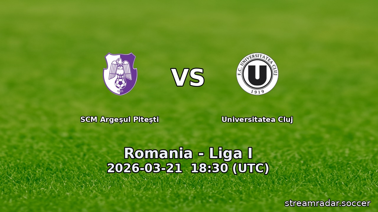 SCM Argeşul Piteşti vs Universitatea Cluj