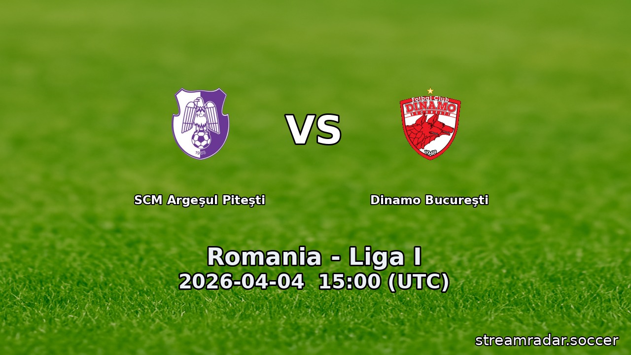 SCM Argeşul Piteşti vs Dinamo Bucureşti