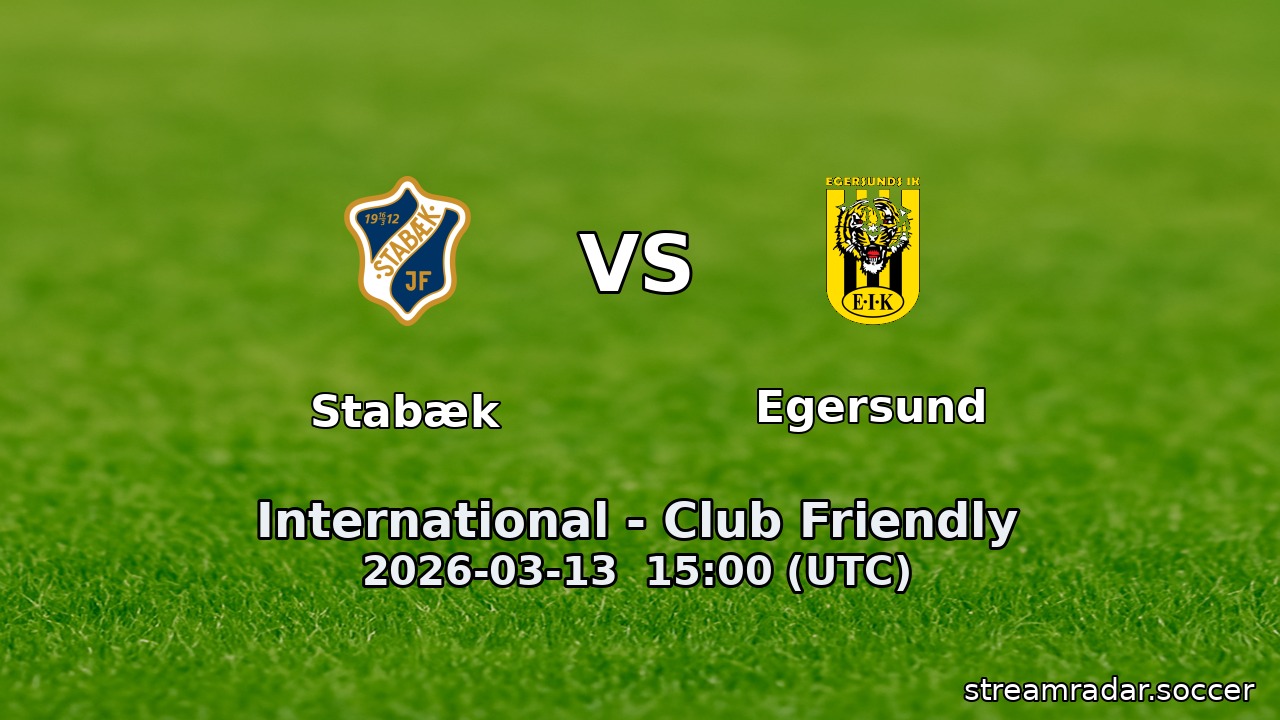 Stabæk vs Egersund