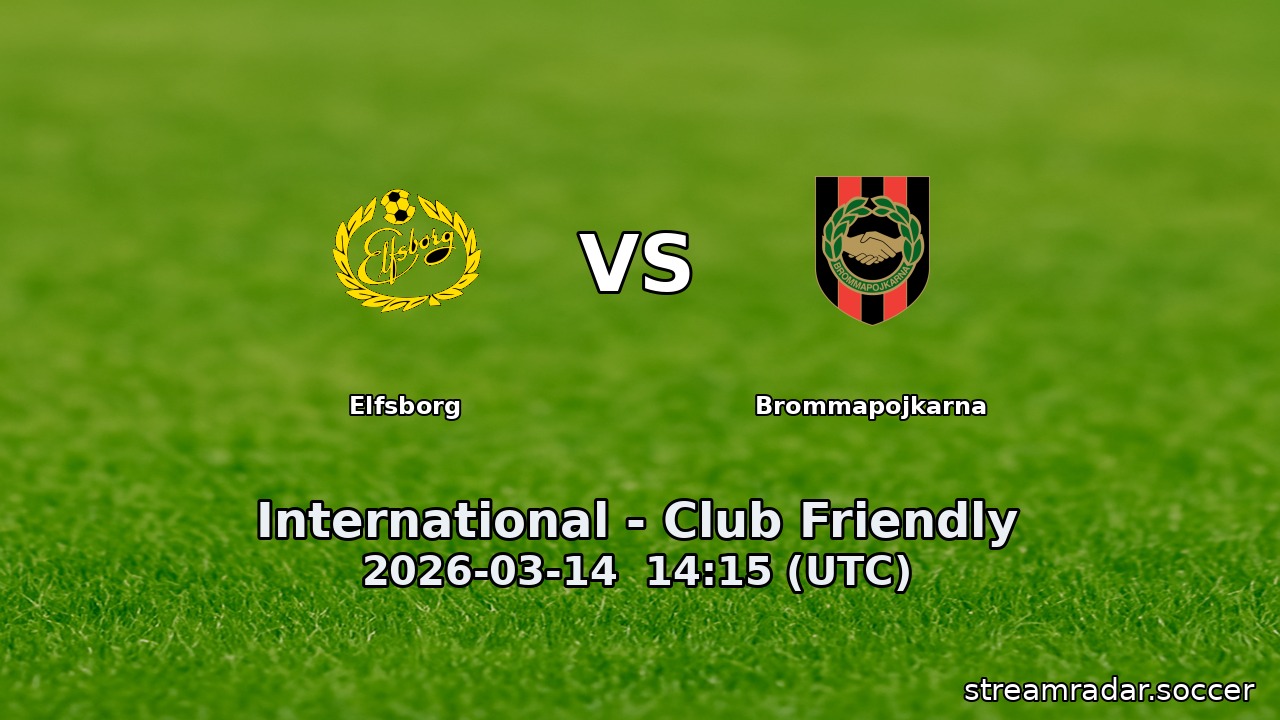 Elfsborg vs Brommapojkarna