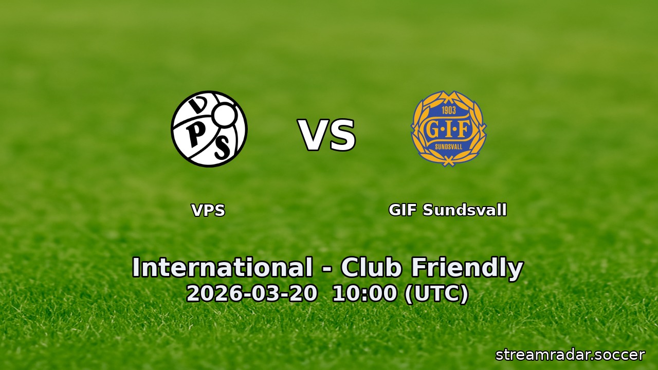 VPS vs GIF Sundsvall