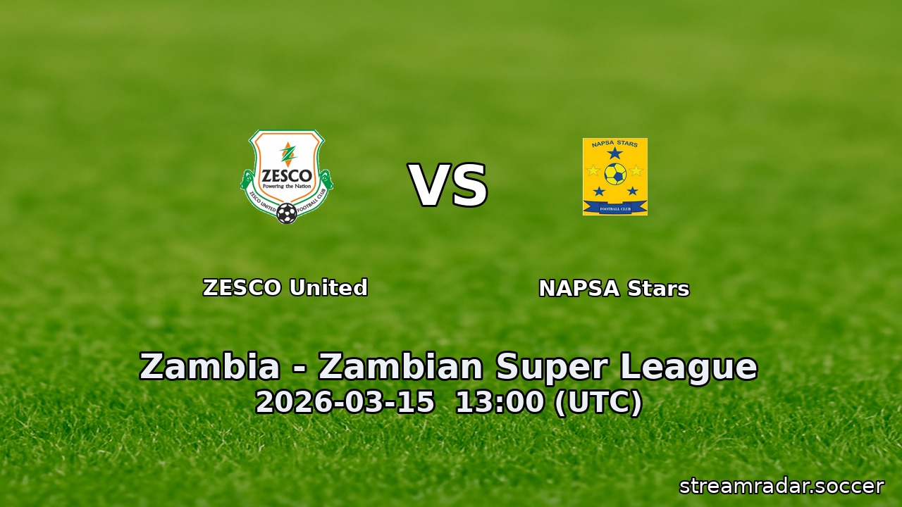 ZESCO United vs NAPSA Stars