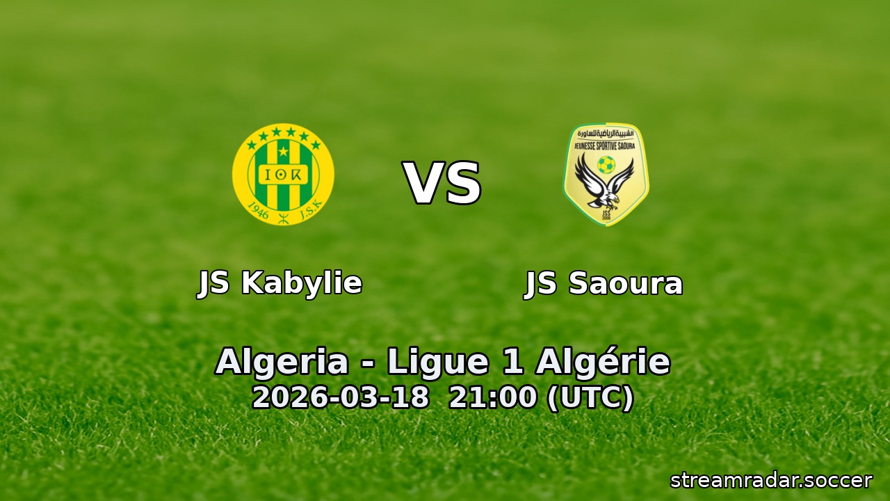 JS Kabylie vs JS Saoura