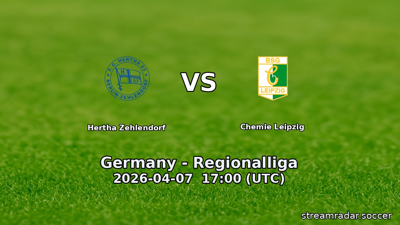 Hertha Zehlendorf vs Chemie Leipzig