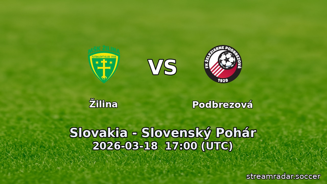 Žilina vs Podbrezová