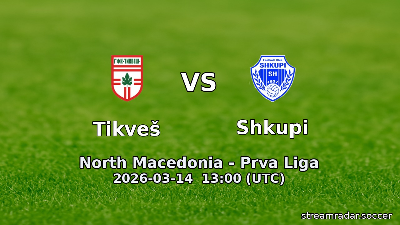 Tikveš vs Shkupi