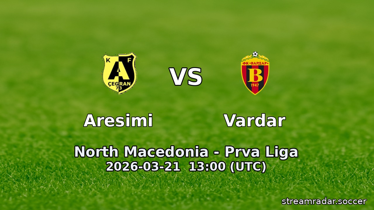 Aresimi vs Vardar