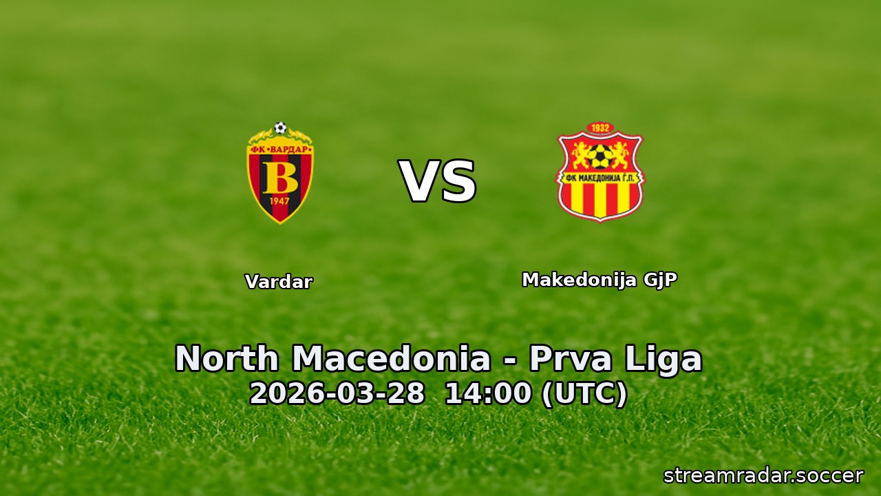 Vardar vs Makedonija GjP