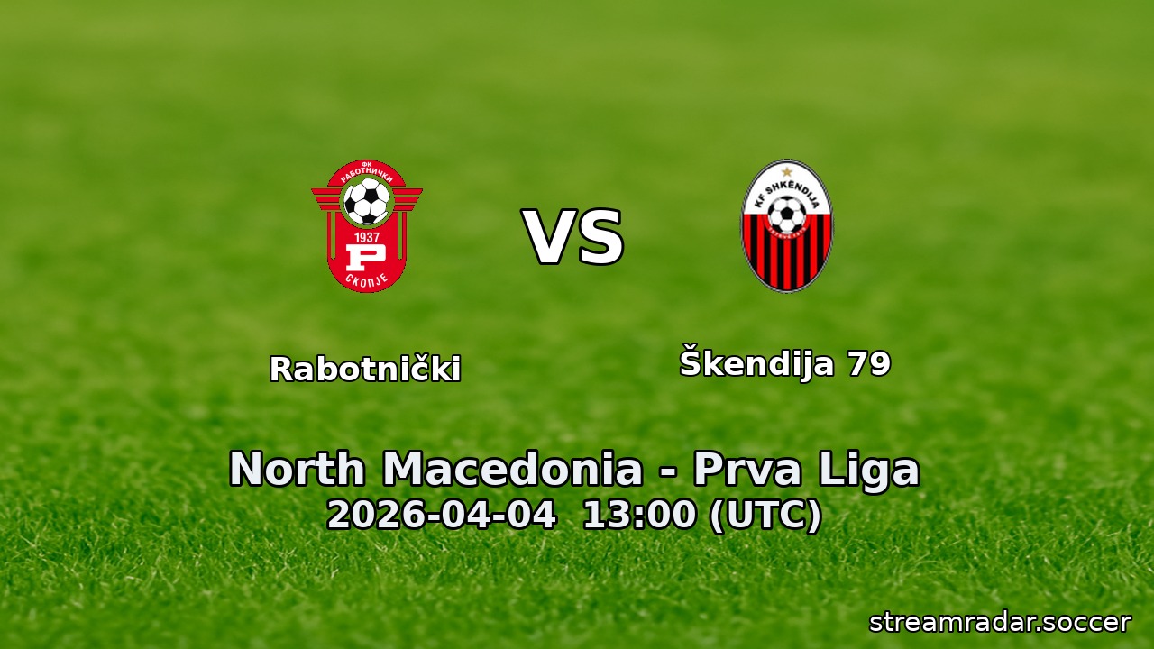 Rabotnički vs Škendija 79