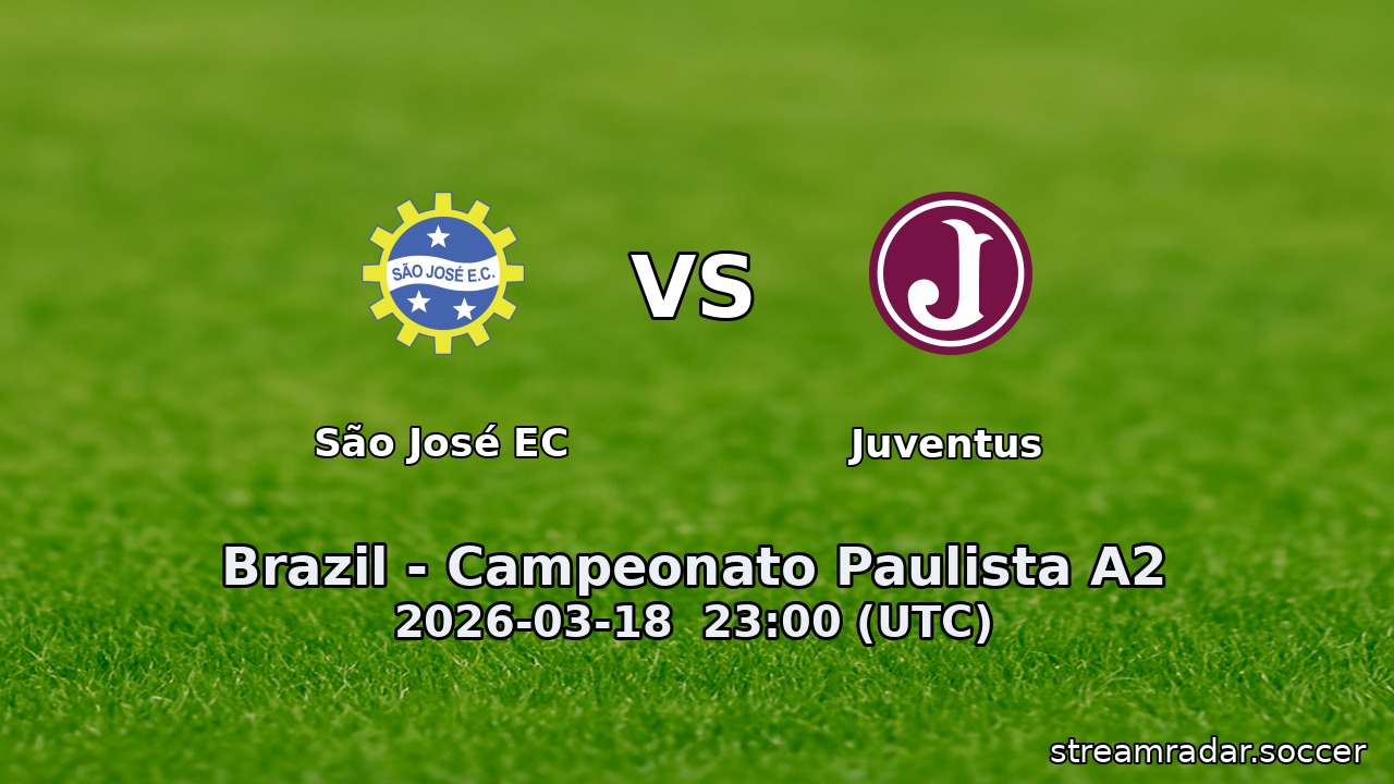 São José EC vs Juventus