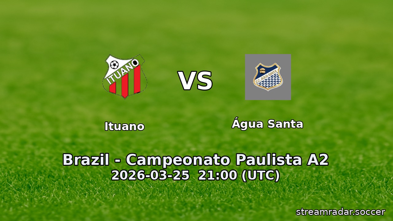 Ituano vs Água Santa