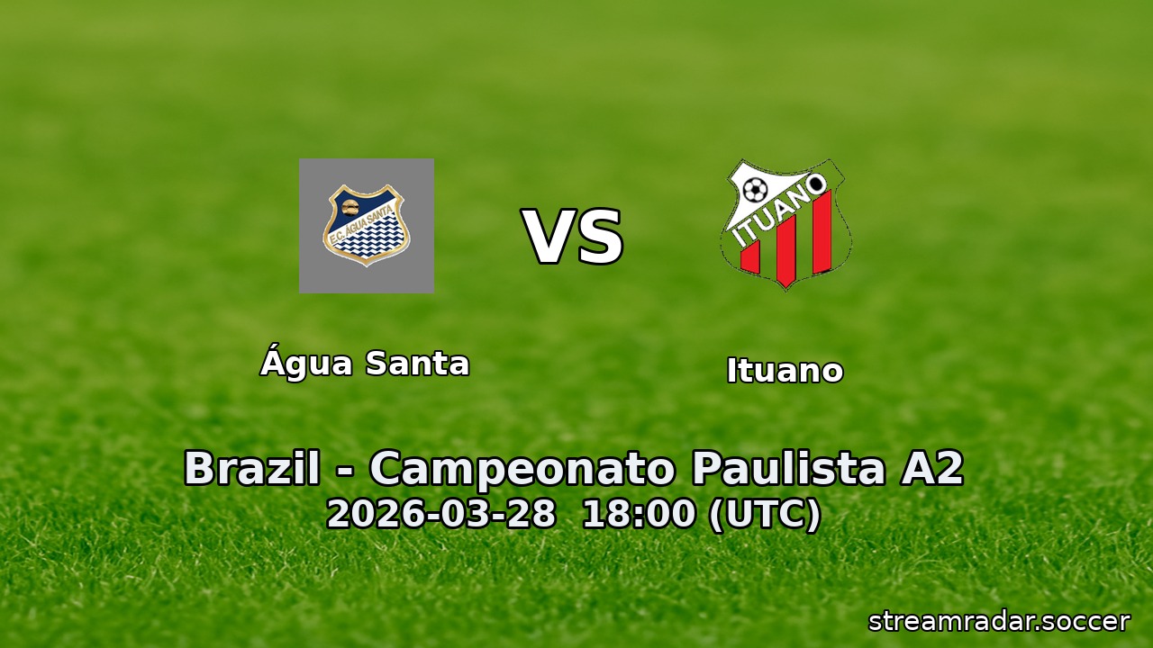 Água Santa vs Ituano