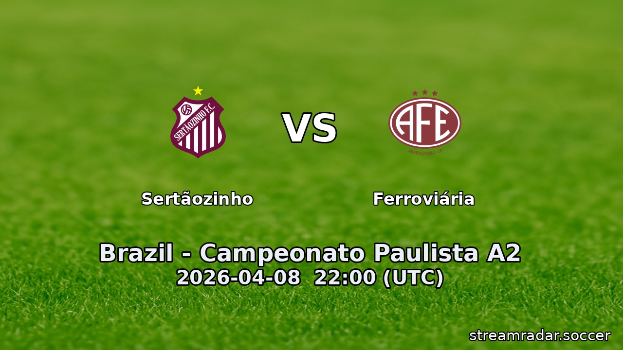 Sertãozinho vs Ferroviária