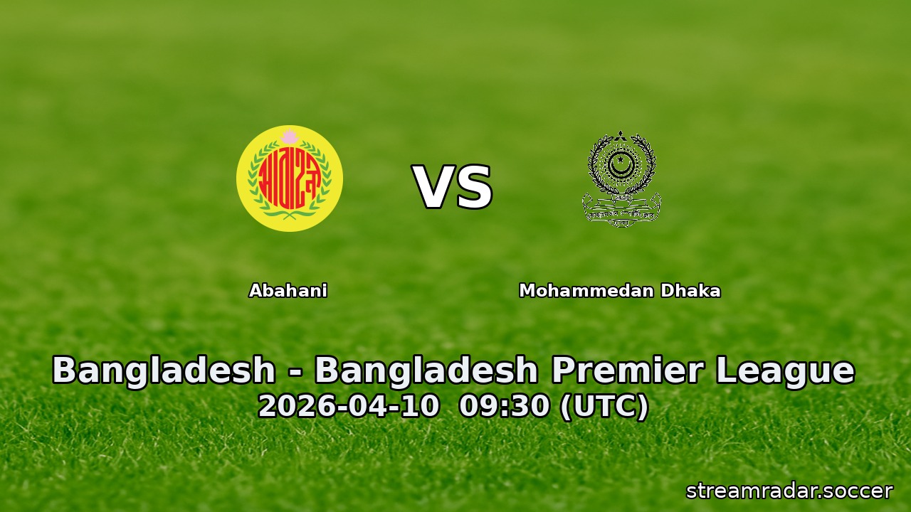 Abahani vs Mohammedan Dhaka
