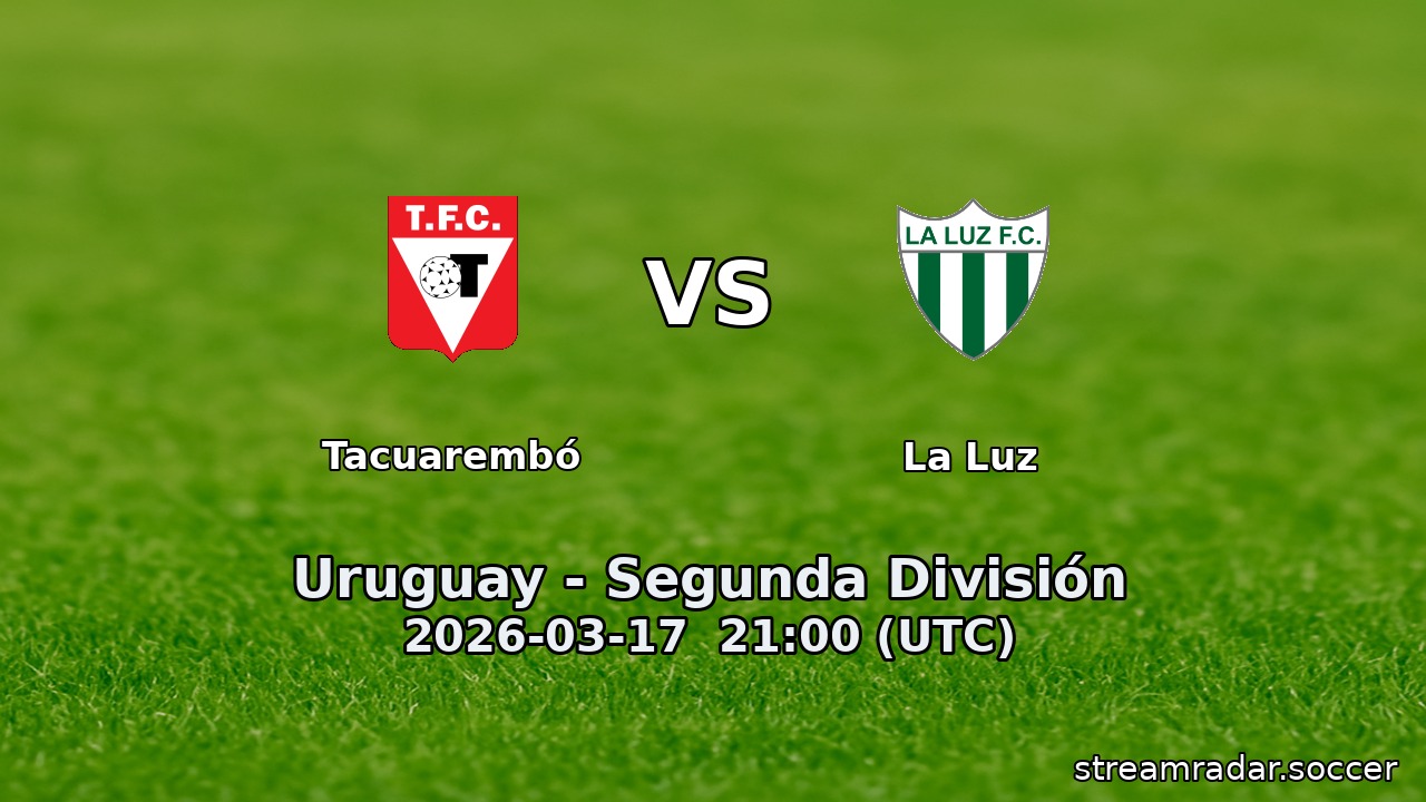 Tacuarembó vs La Luz