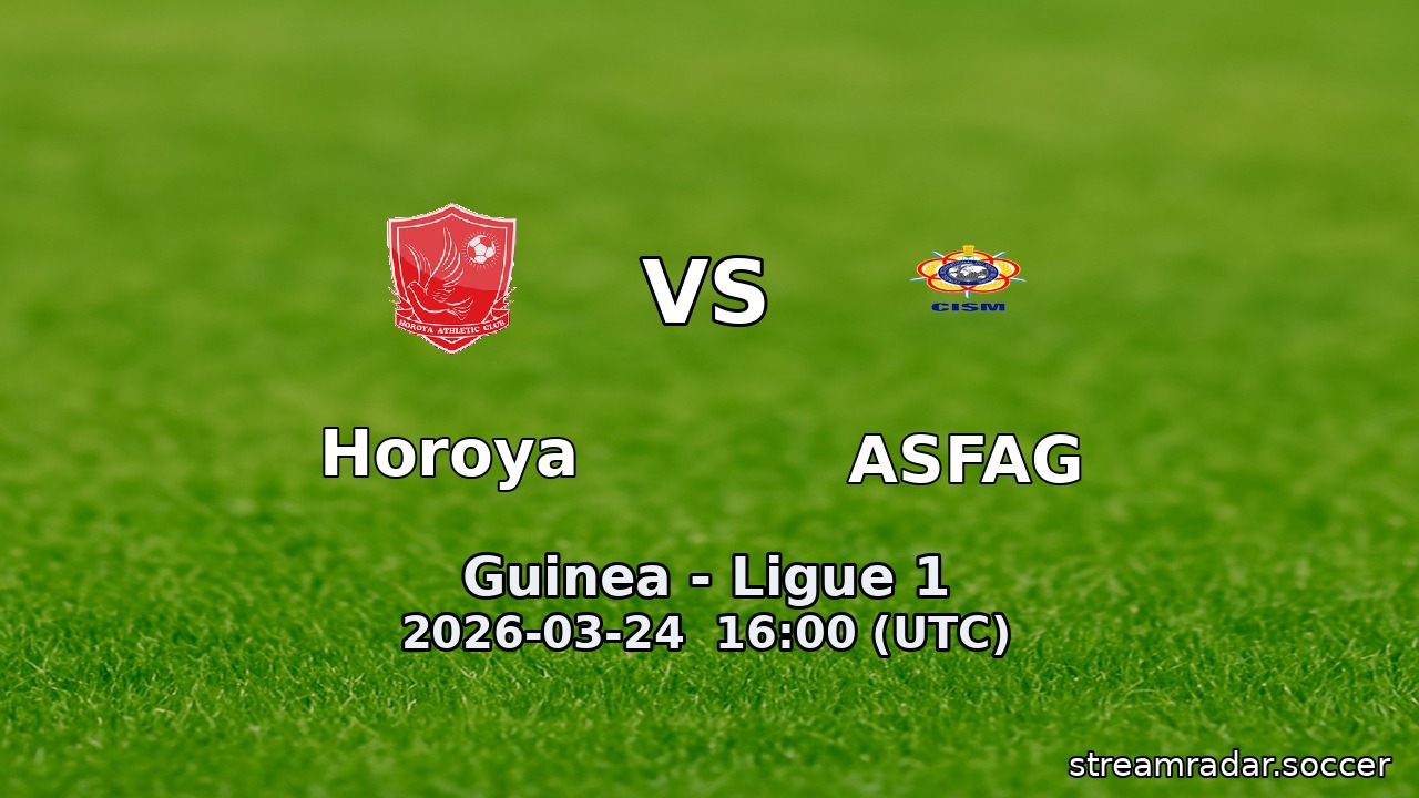 Horoya vs ASFAG