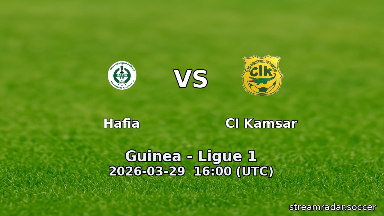 Hafia vs CI Kamsar